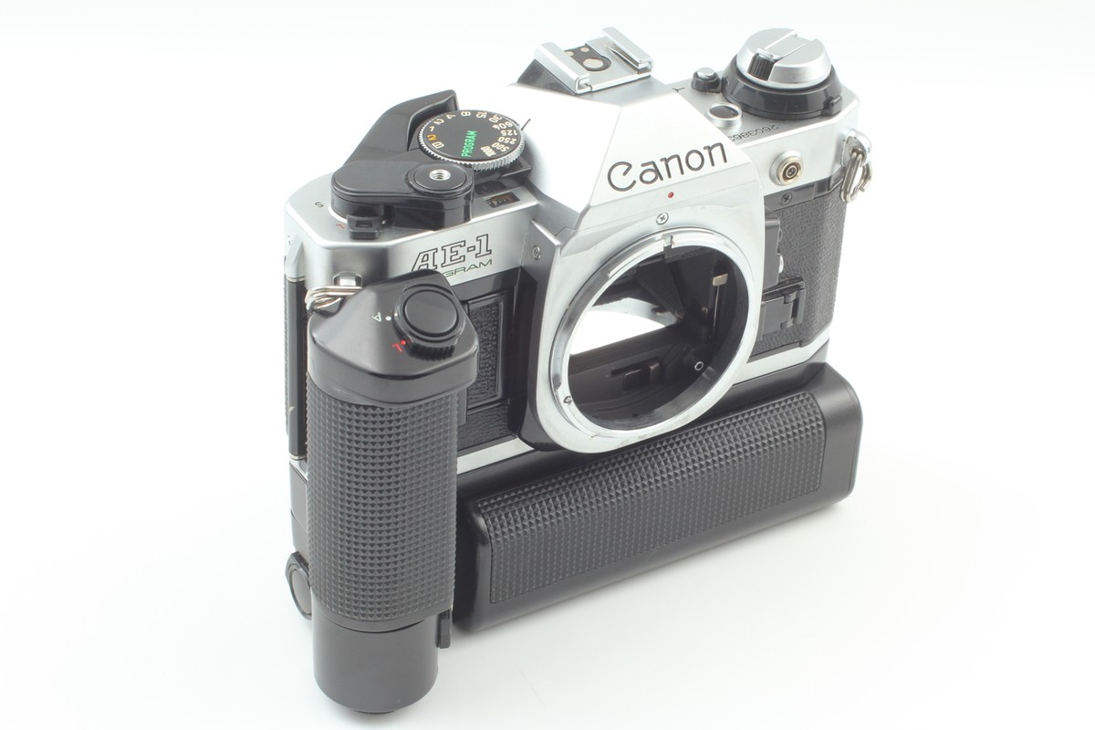 Near MINT] Canon AE-1 P Program 35mm SLR Motor Drive MA Battery