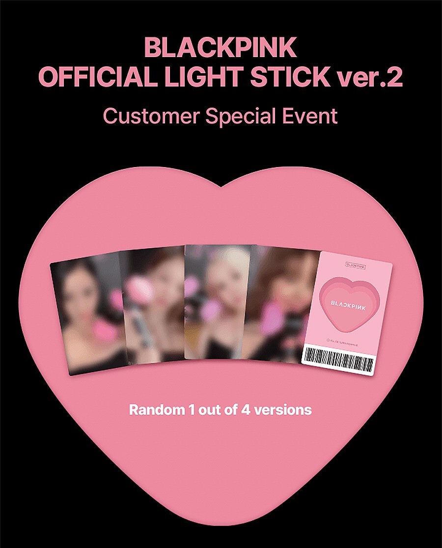 BLACKPINK OFFICIAL LIGHT STICK VER.2 MD GOODS FANLIGHT w/Strap