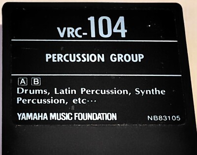 YAMAHA DX7 VOICE ROM VRC-104 PERCUSSION GROUP Cartridge for DX7