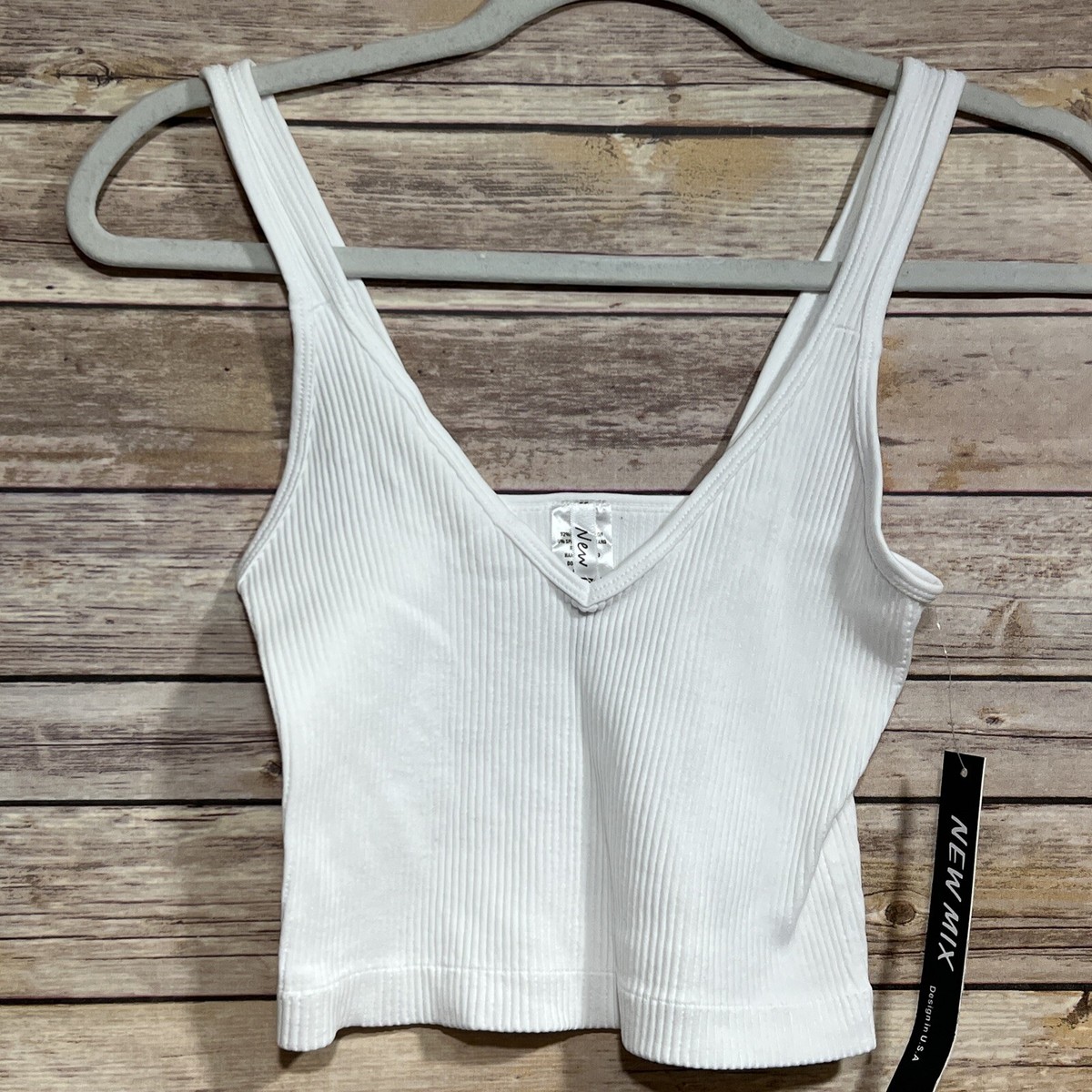 everyone 3P rib tank top (WHITE) サイズ XL everyone 3P rib tank