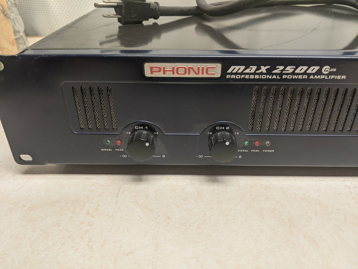 Phonic Max 2500 Plus Professional Power Amplifier | eBay