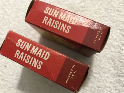 2 DIFFERENT VINTAGE SUN MAID RAISINS SMALL BOXES | eBay