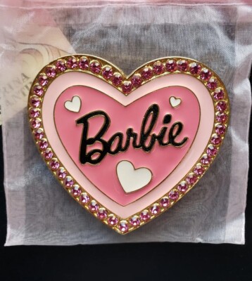 ☆Barbie☆レア！バービー ピンク ブローチ キラキラ ハート