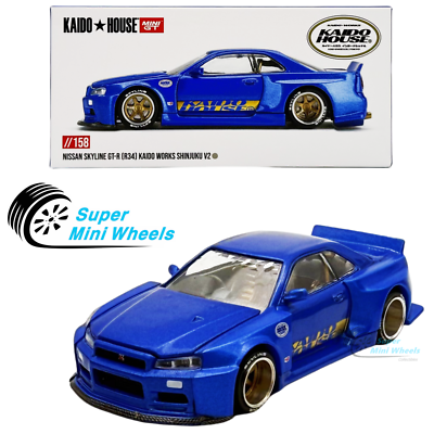 MINIGT 街道ハウス GT-R (R34) Brazil Mini GT x Kaido House 1:64