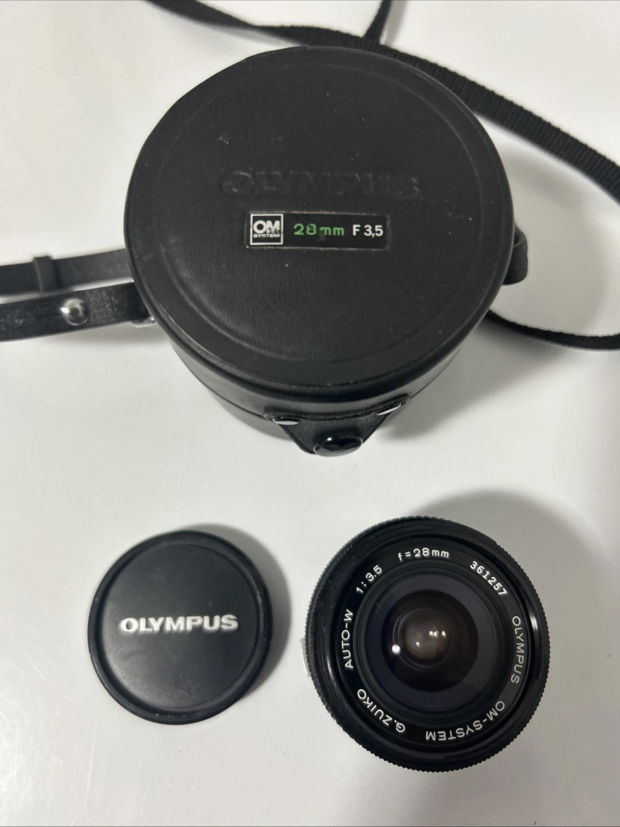 OLYMPUS OM-1 一眼レフカメラ 28ミリF3.5 付ジャンク F/3.5 Camera Lenses