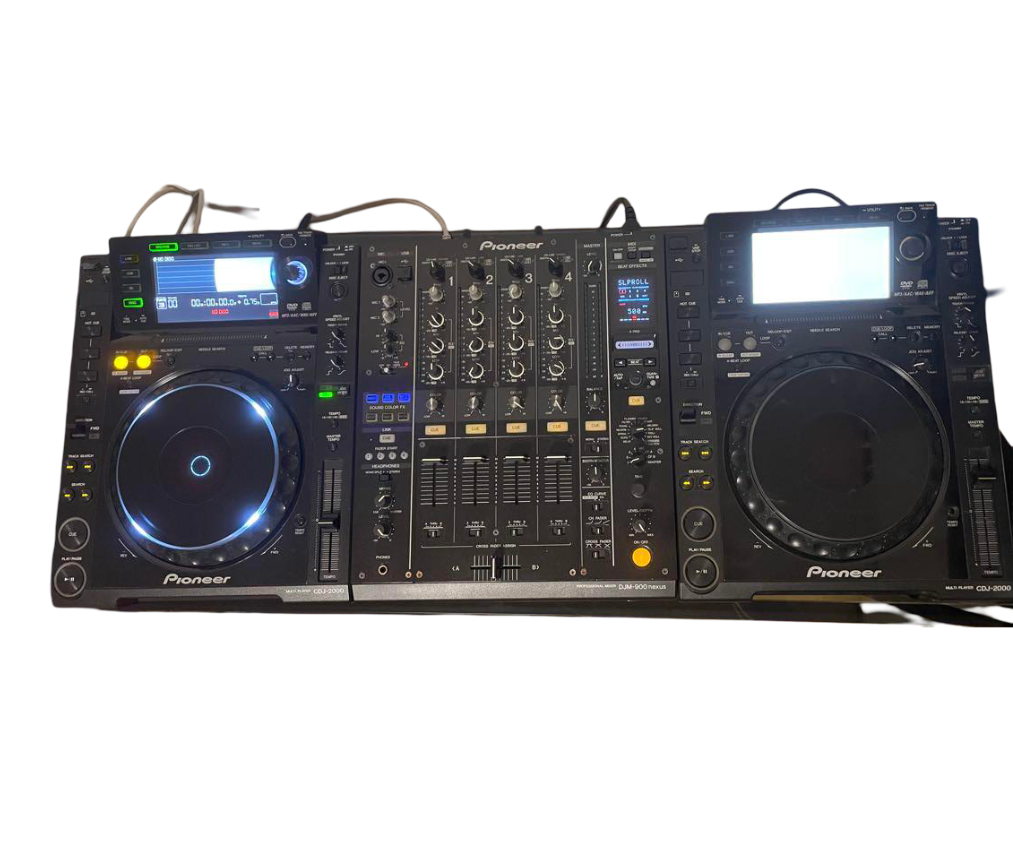 Pioneer CDJ 2台 ミキサー ケーブル付き Pioneer CDJ 2台 ミキサー