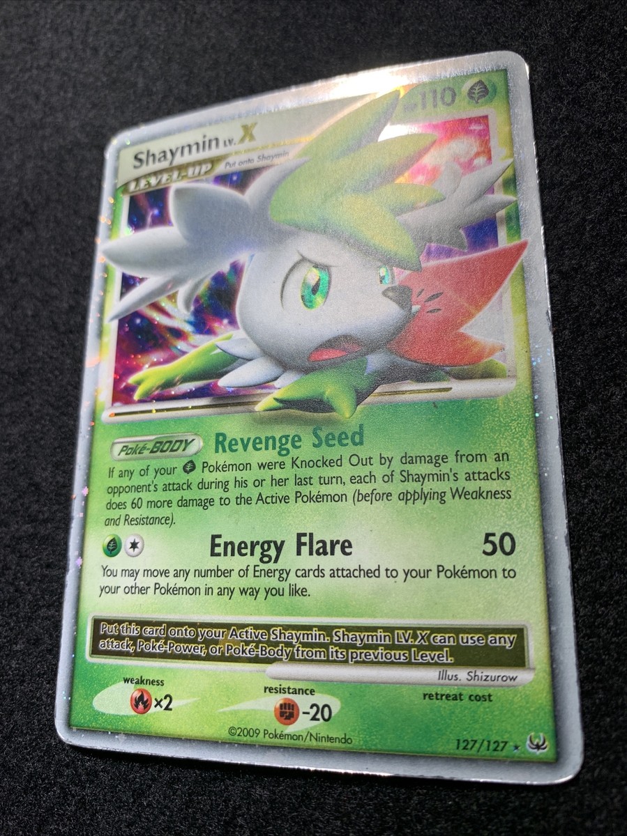 Pokemon SHAYMIN LV. X 127/127 Ultra Rare Holo - Platinum (HP) | eBay