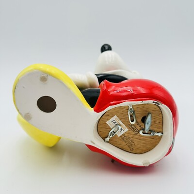 Disney Schmid Mickey Mouse Club March Music Box Ceramic Figurine