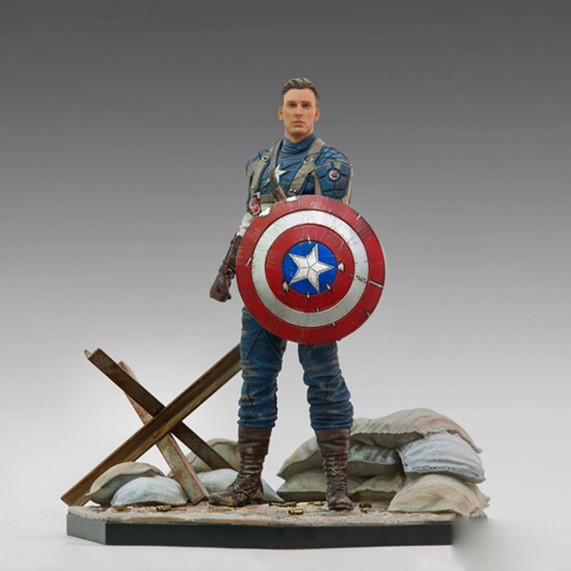 IRON STUDIOS Captain America 1/10 Scale 8.2 in (H) Statue Model