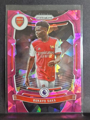 BUKAYO SAKA 2021-22 Panini Prizm Premier League Soccer PINK ICE SP