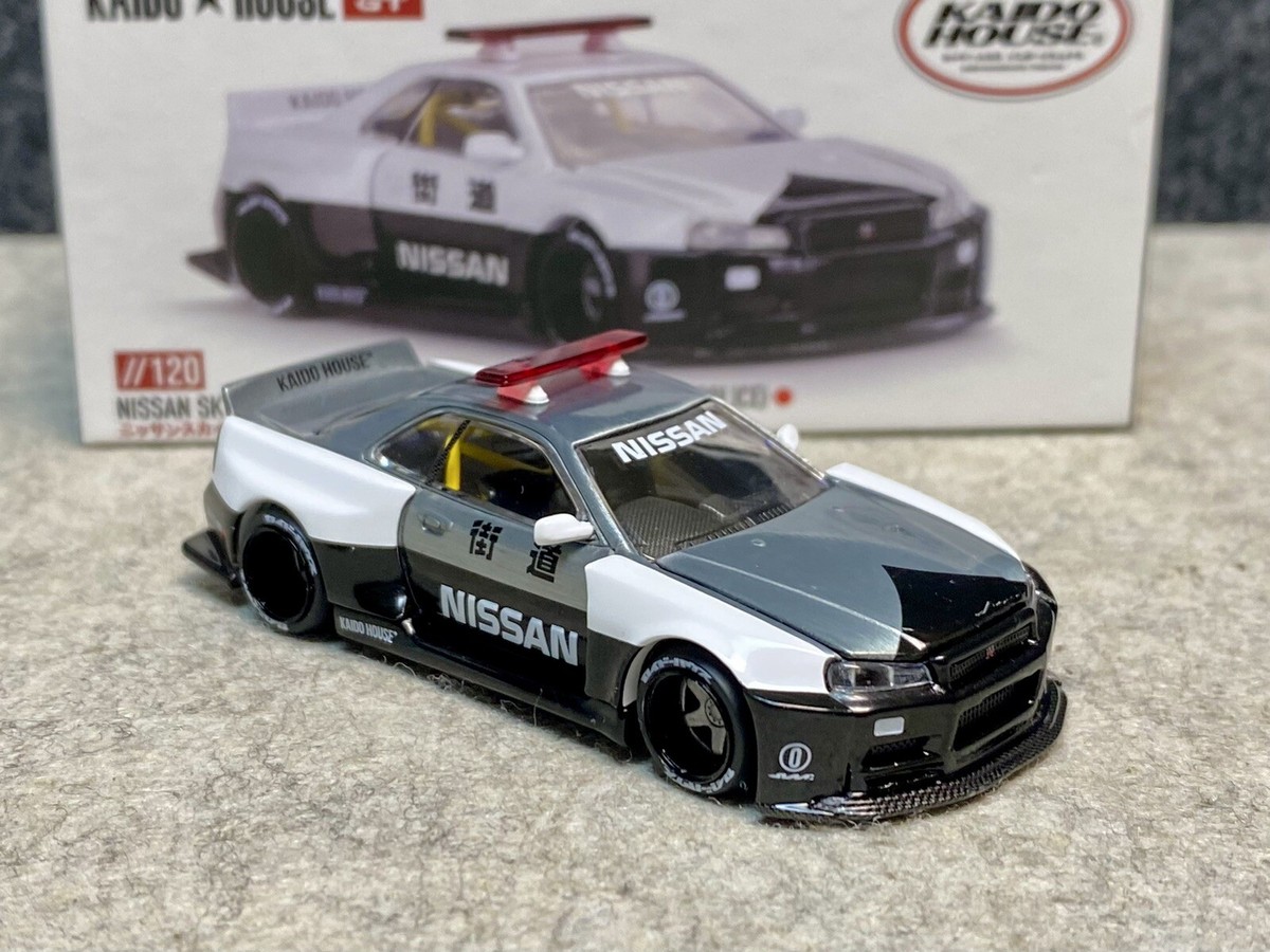 ミニカー Kaido House LTD EDN R34 skyline police KAIDO HOUSE MINI