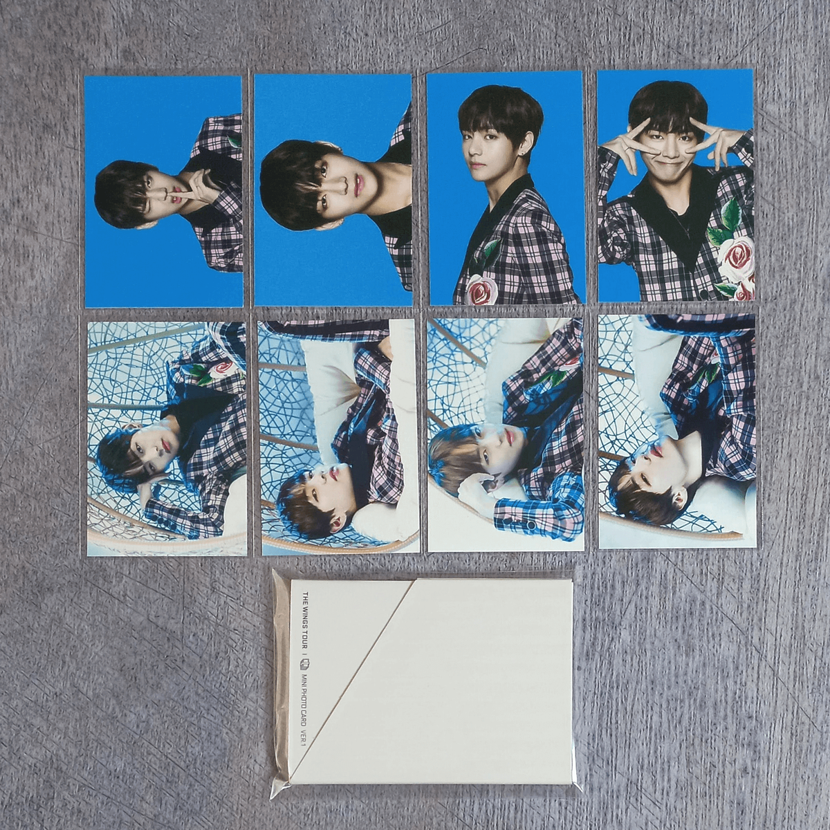 V テテ テヒョン BTS WINGS FINAL ミニフォト トレカ BTS 2017 THE