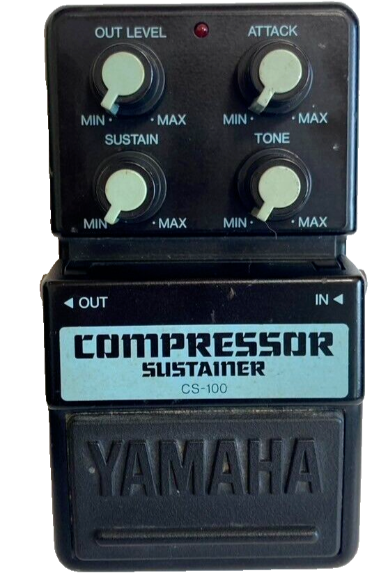 Yamaha CS-100 Compressor Sustainer Guitar Effects Pedal From Japan