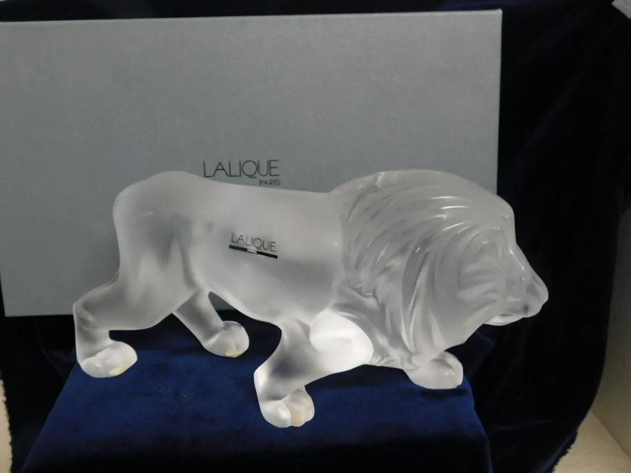 LALIQUE フロストガラス ライオン LALIQUE フロストガラス ライオン