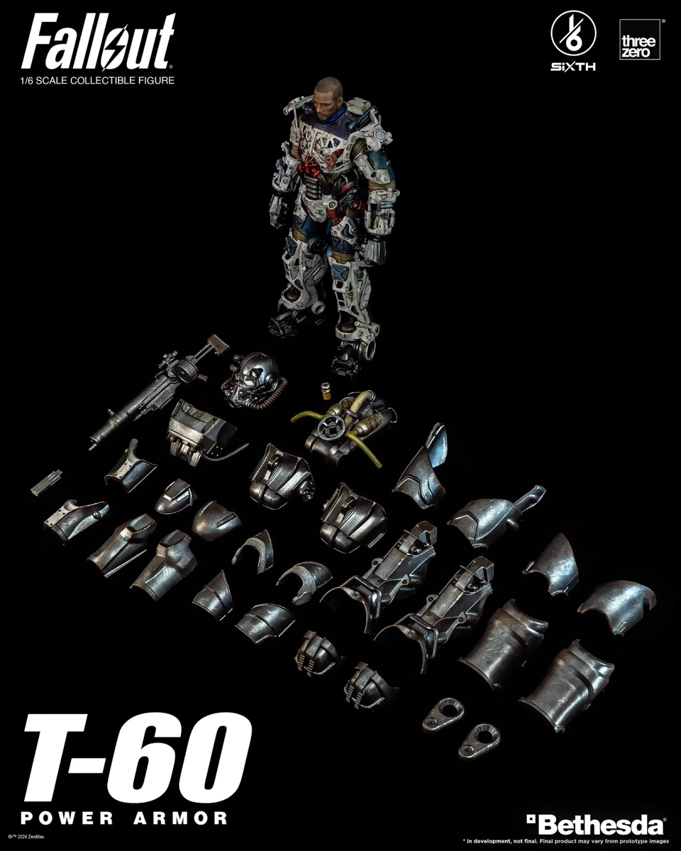 3A ThreeZero Fallout T-60 Power Armor 1/6 Action Figure 3Z08560W0