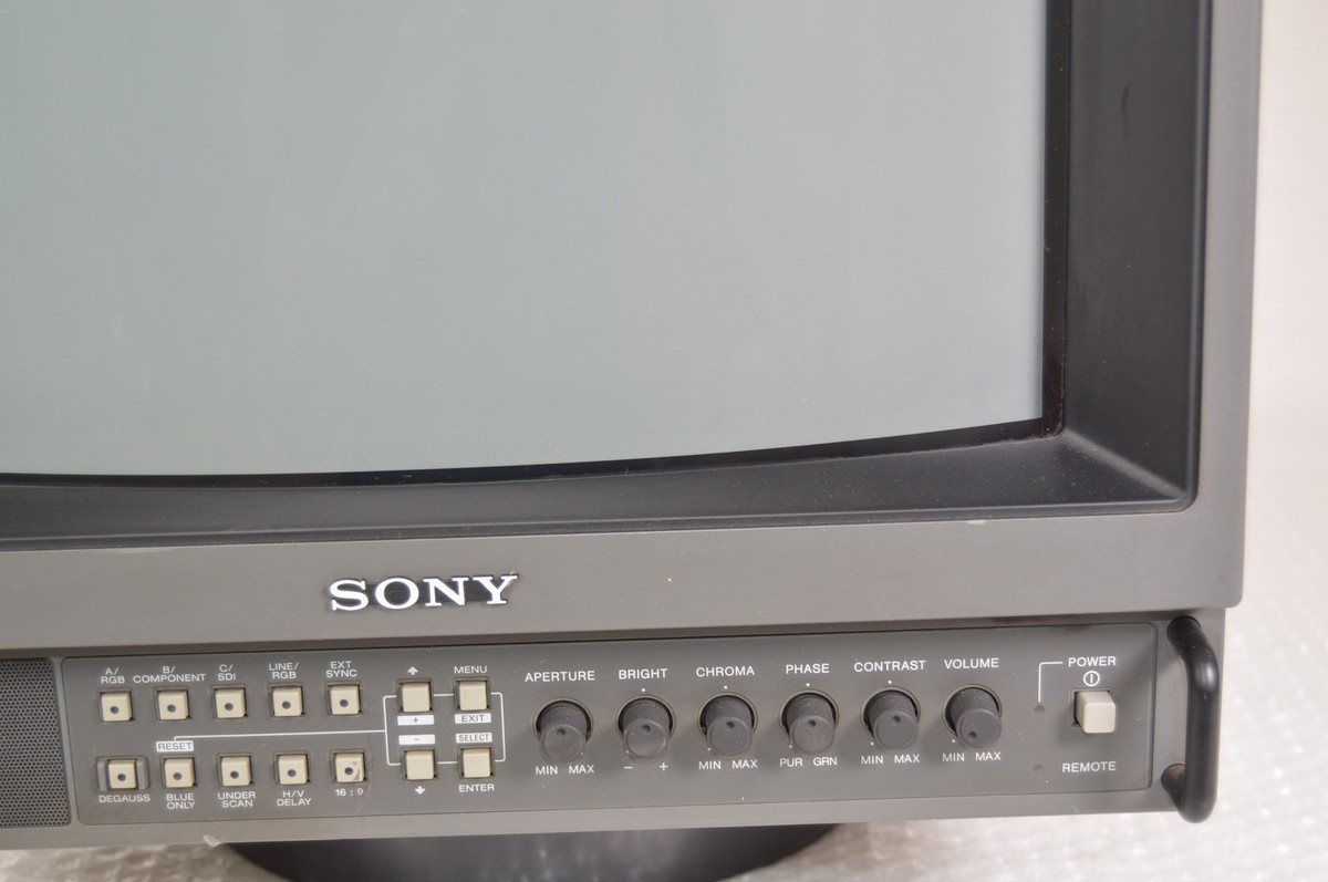 SONY]PVM-1454Q 通電確認 How to fully check a Sony PVM M Series