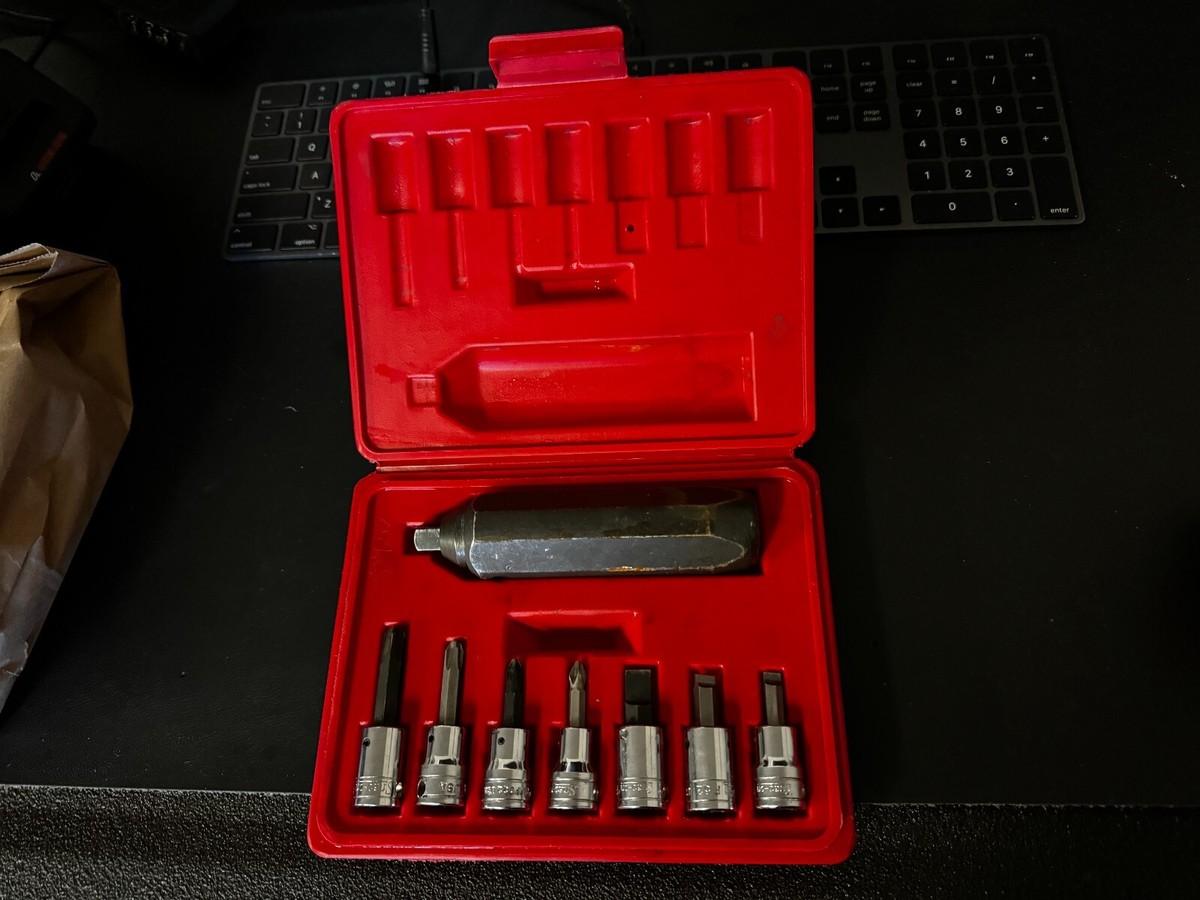 Snap On Tools Pit 208 3/8” Dr. Impact Driver Set Of 8 With PB4