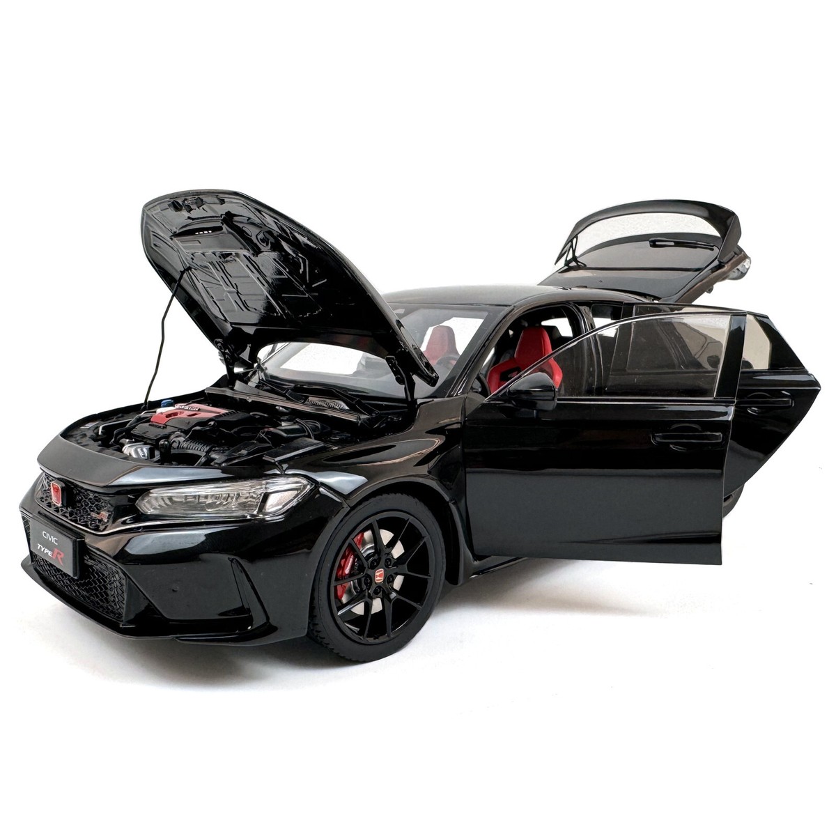 1:18 Scale Honda Civic Type-R FL5 Black Paudi Diecast Model Car