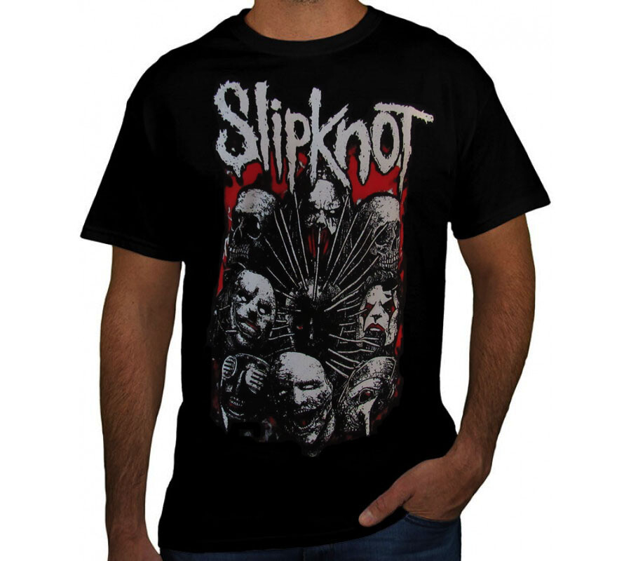 SLIPKNOT FACES PUNK ROCK Black T Shirt | eBay