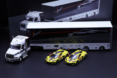MINI GT 1:64 Chevroler Racing C8.R Racing Transporter Set Car | eBay