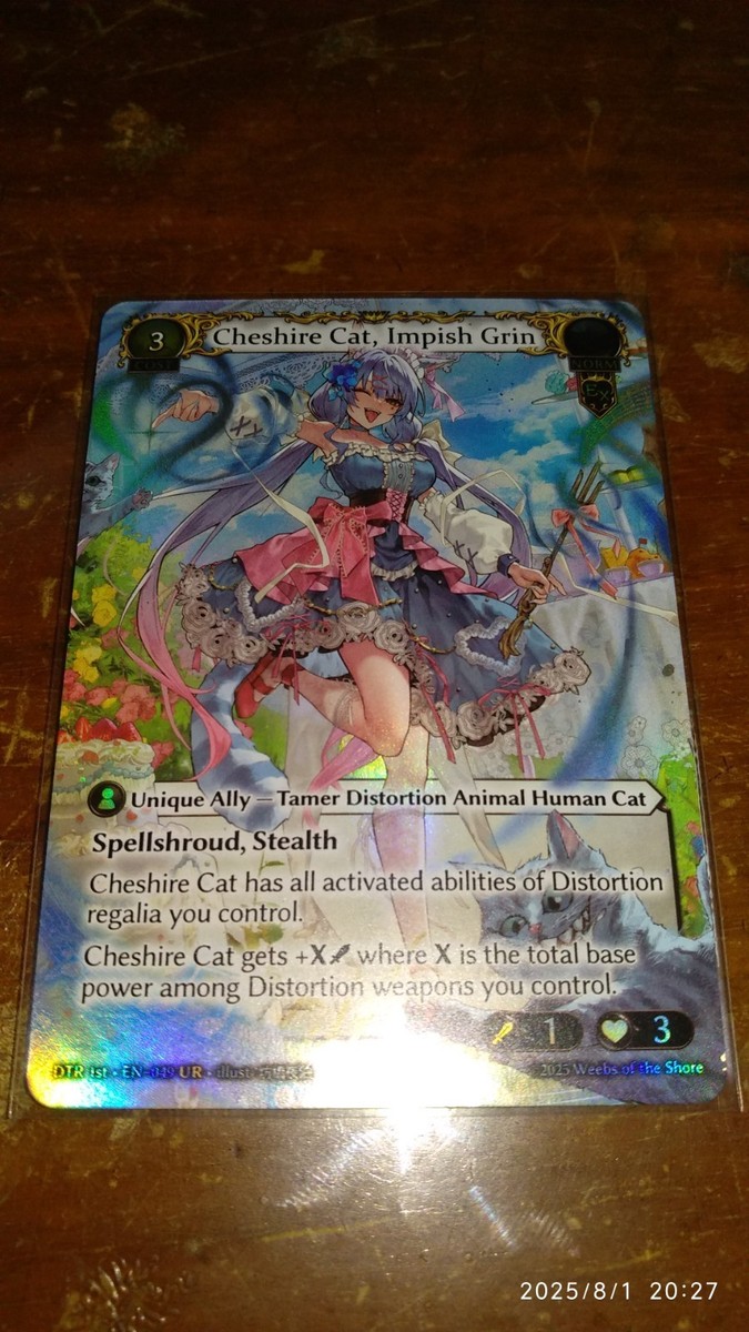 Grand Archive GATCG DTR 1st Cheshire Cat, Impish Grin Foil UR