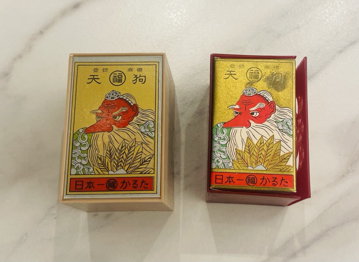 Vintage Nintendo Hanafuda Tengu Red Japanese Playing Cards Made