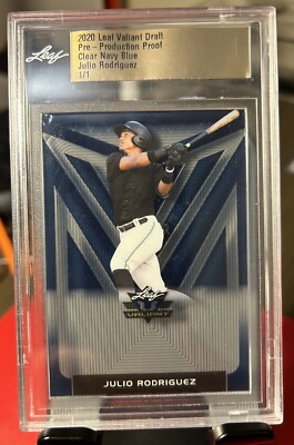 Julio Rodriguez 直筆サインカード 2020 Leaf Draft Julio Rodriguez