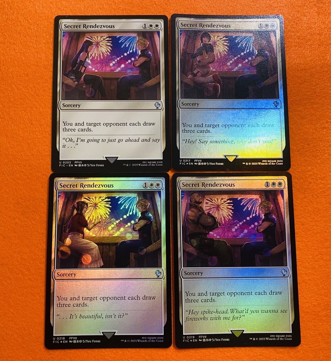 秘密のランデブー サージfoil mtg ff 英語】【サージFoil】 / 秘密の