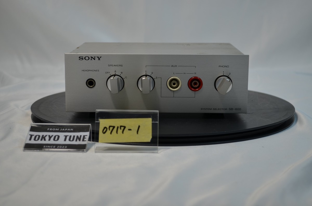 SONY SB-600 Audio Selector – 3-Way Line Input Switch Box – Japan