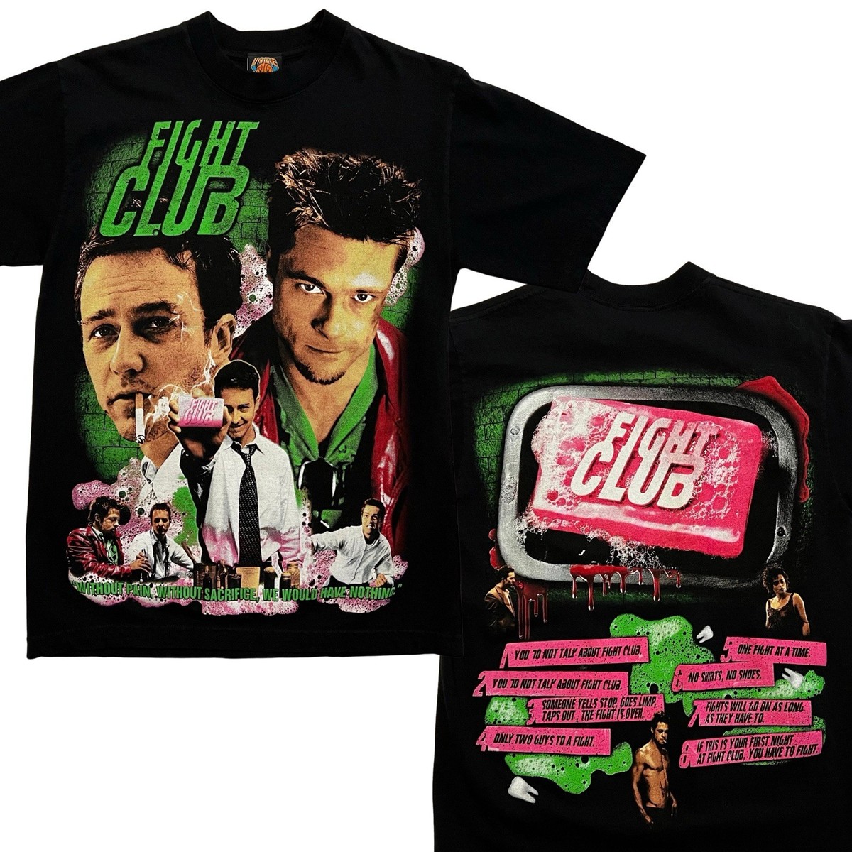 AMVTG Fight Club Movie Tee - Small - David Fincher, Brad Pitt