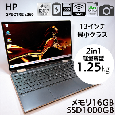 HP Spectre x360 13-aw0xx Core i7 16GB RAM 1TB SSD 13.3