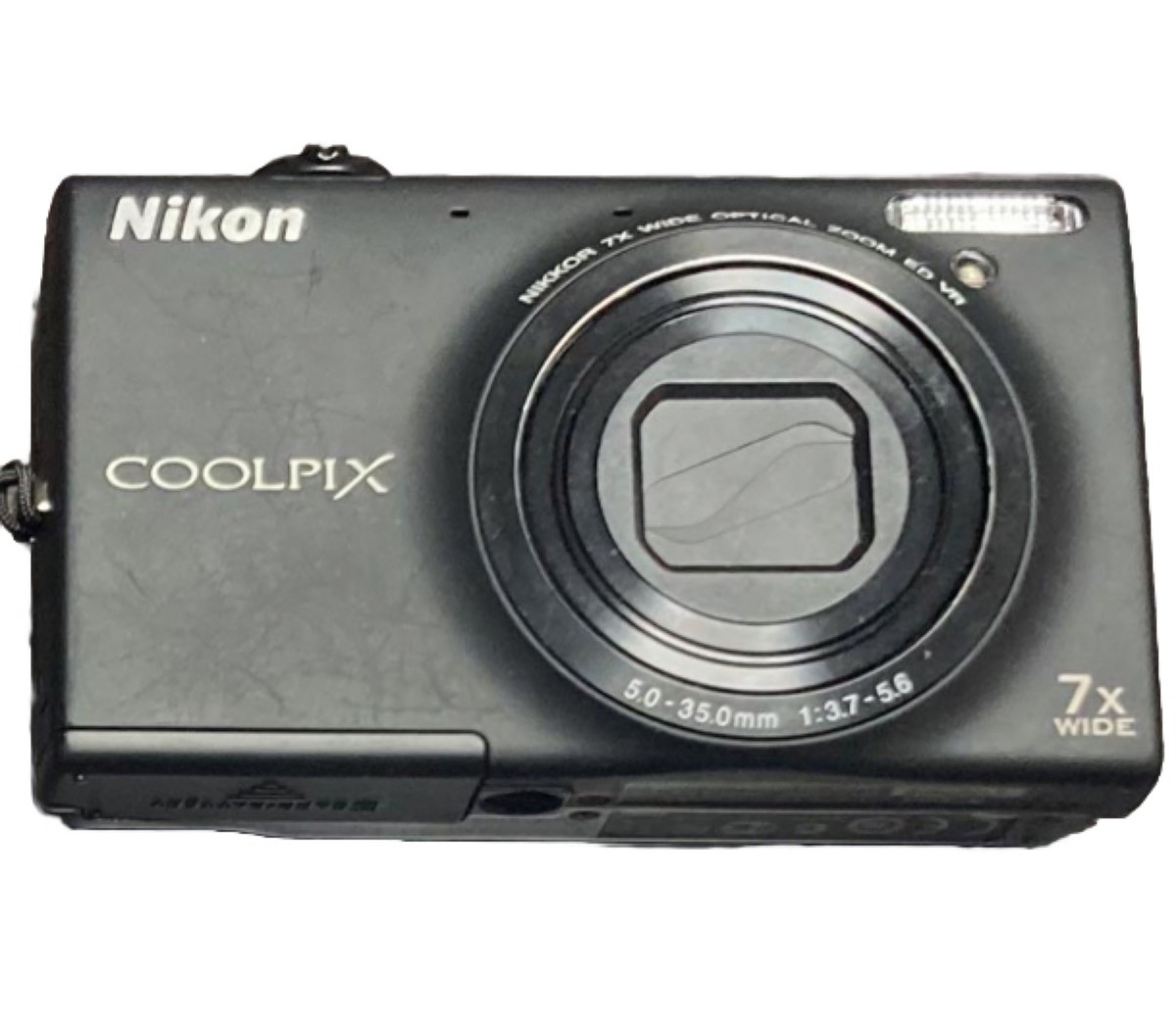 Nikon COOLPIX S6100 Black digital camera W/Battery, Charger | eBay