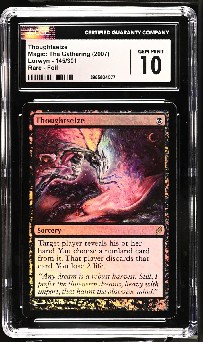 MTG 思考囲い 英語版 FOIL 初版 PSA9 MINT ローウィン MTG 思考囲い