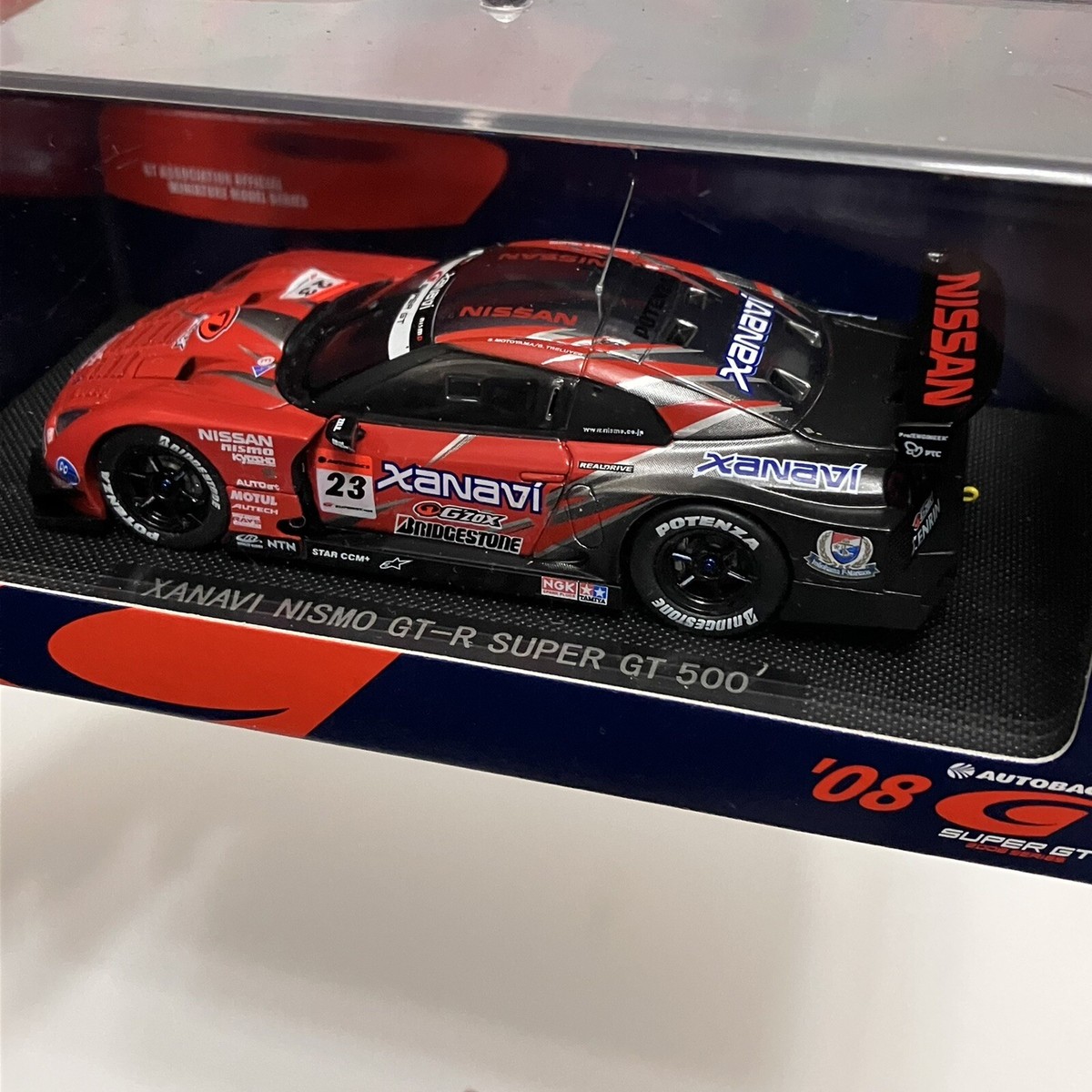 Rare EBBRO Xanavi Nismo Nissan GT-R Super GT 500 2008 1:43 JDM R35