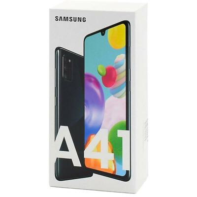 BNIB Samsung Galaxy A41 Dual-SIM 64GB + 4GB RAM Black Factory