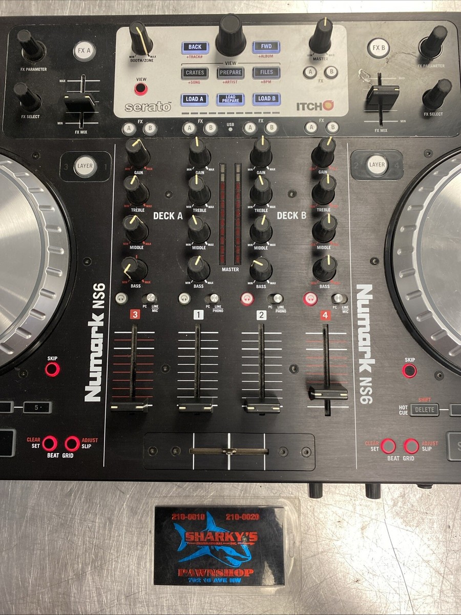 Numark NS6 4 Channel DJ Controller Untested | eBay
