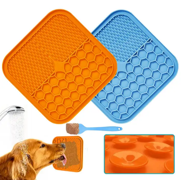 Jimin Slow Feeder Bowl, Silicone Lick Mat With Suction Cups For