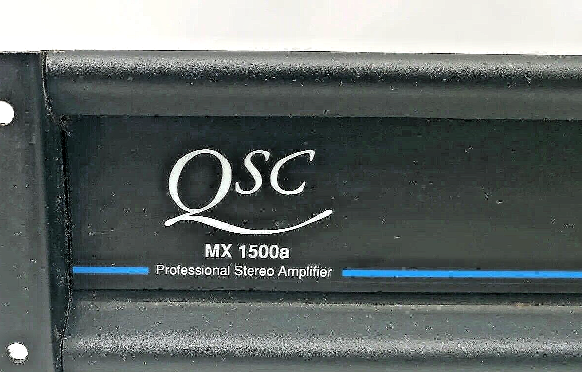 QSC MX1500A Stereo Audio Power Amplifier New Caps & Fan Warranty