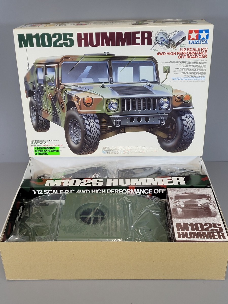 New Vintage Open Tamiya 1/12 RC M1025 Hummer Military TA01 Chassis