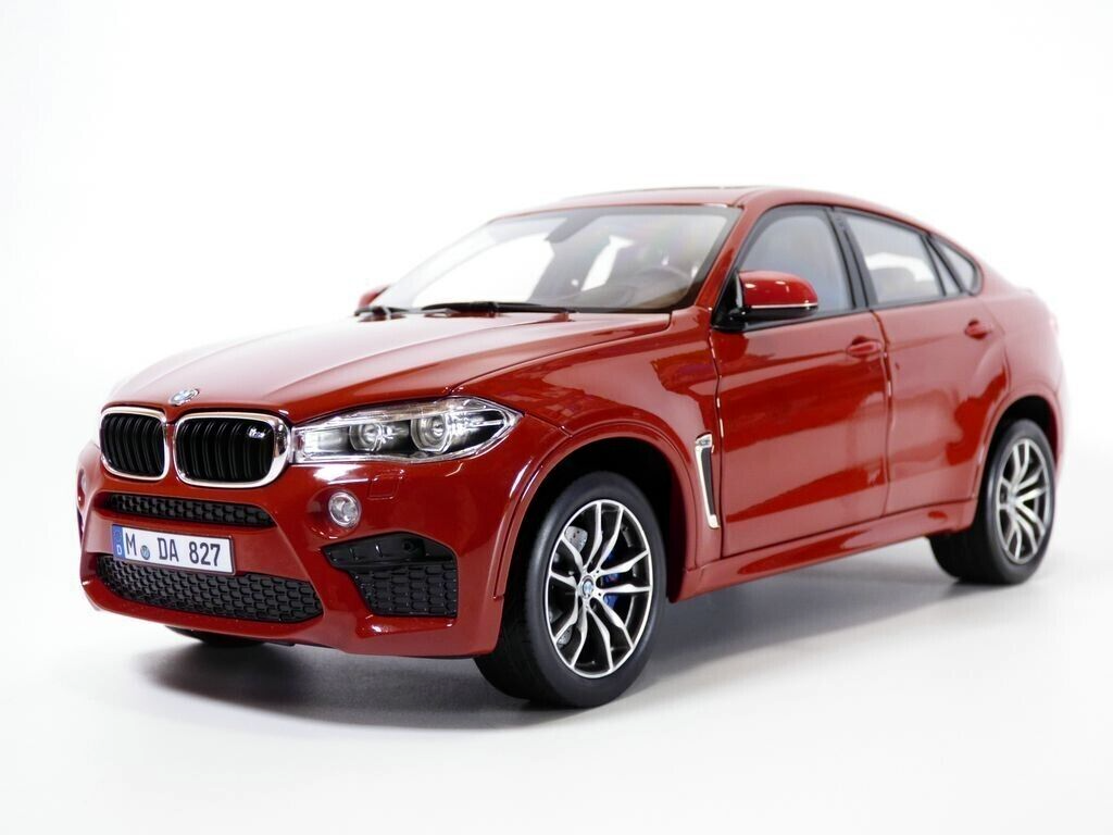1/18 BMW X6 M Red Metallic 2015 Full Open Diecast Model Car By