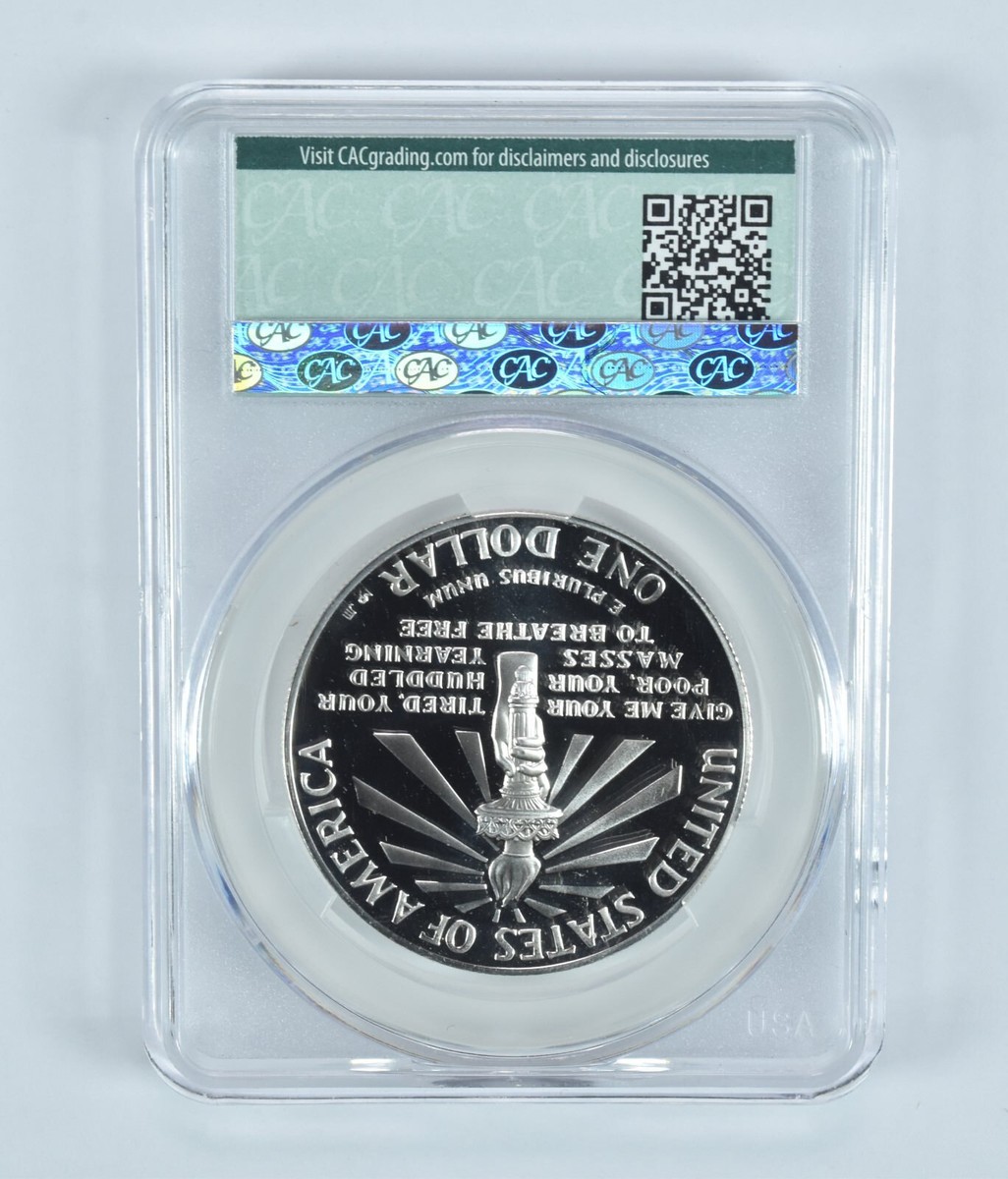 1986-S Statue Of Liberty Commemorative Silver Dollar PR69 DCAM CAC