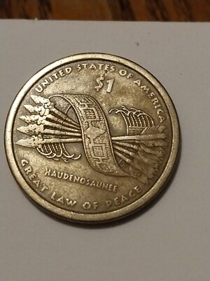 2010 P Sacagawea Native American Dollar Error, Edge Lettering RARE