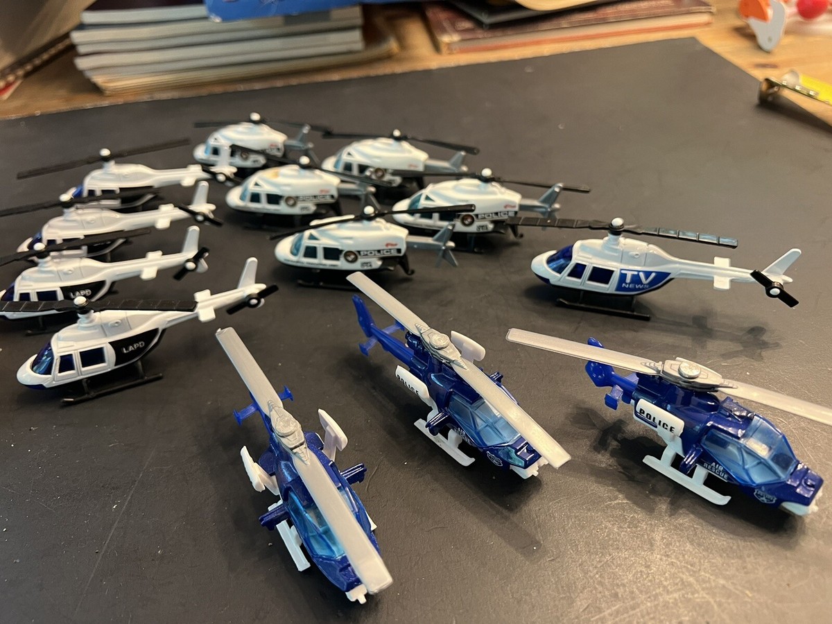 13 Hot Wheels Matchbox LAPD NEWS 1990s #185 Propper Chopper Black