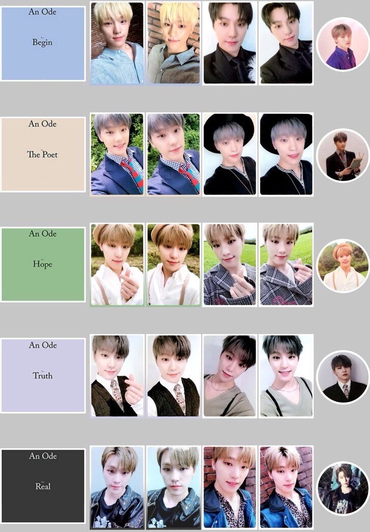 SEVENTEEN An Ode DINO OFFICIAL PHOTO CARD Real Hope Truth Poet