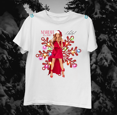 Rare Mariah Carey It-s Time Happy Holiday Gift For Fan S to 5XL T