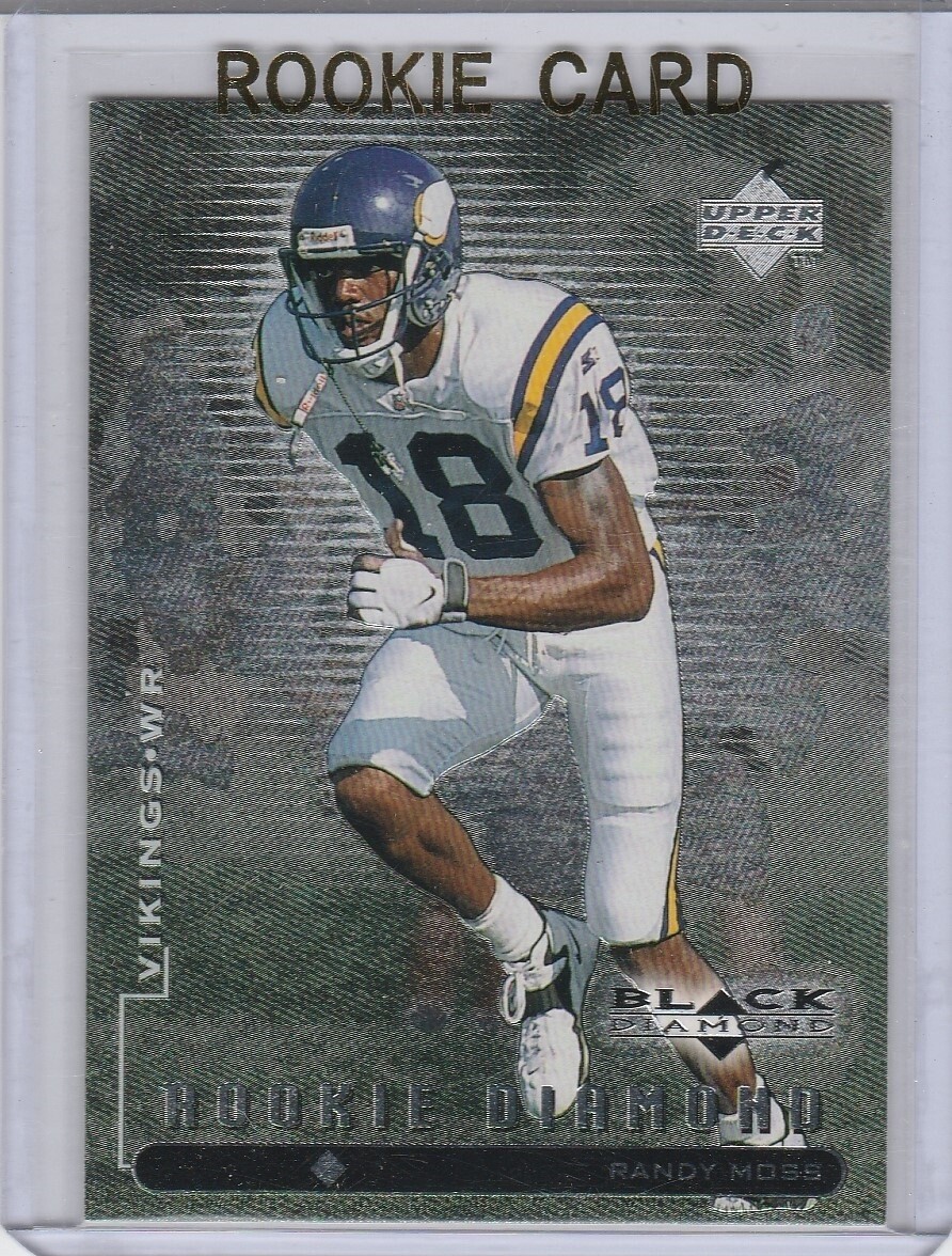 RANDY MOSS ROOKIE CARD 1998 Upper Deck Black Diamond FOOTBALL RC