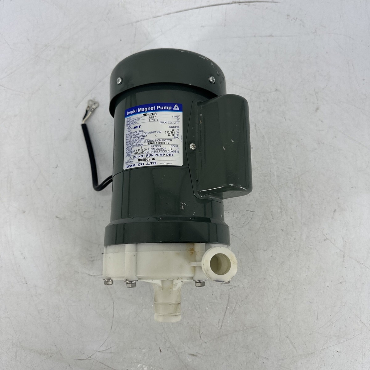 iwaki magnet pump モデル MD-70RM-FL iwaki magnet pump モデル MD
