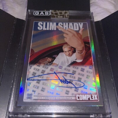 Eminem Autographed Foil 29/30 Complex Gas Trading Cards Slim Shady
