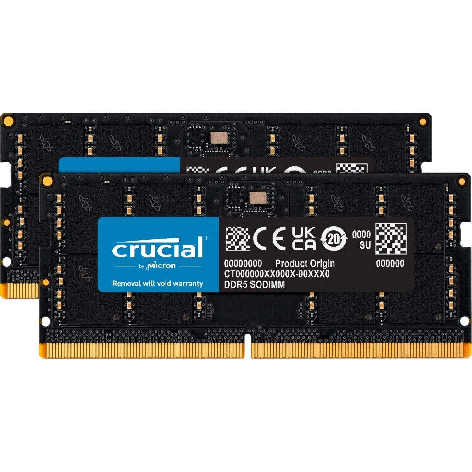 Crucial 64GB (2x32GB) DDR5 4800 MHz PC5-38400 SODIMM Laptop RAM