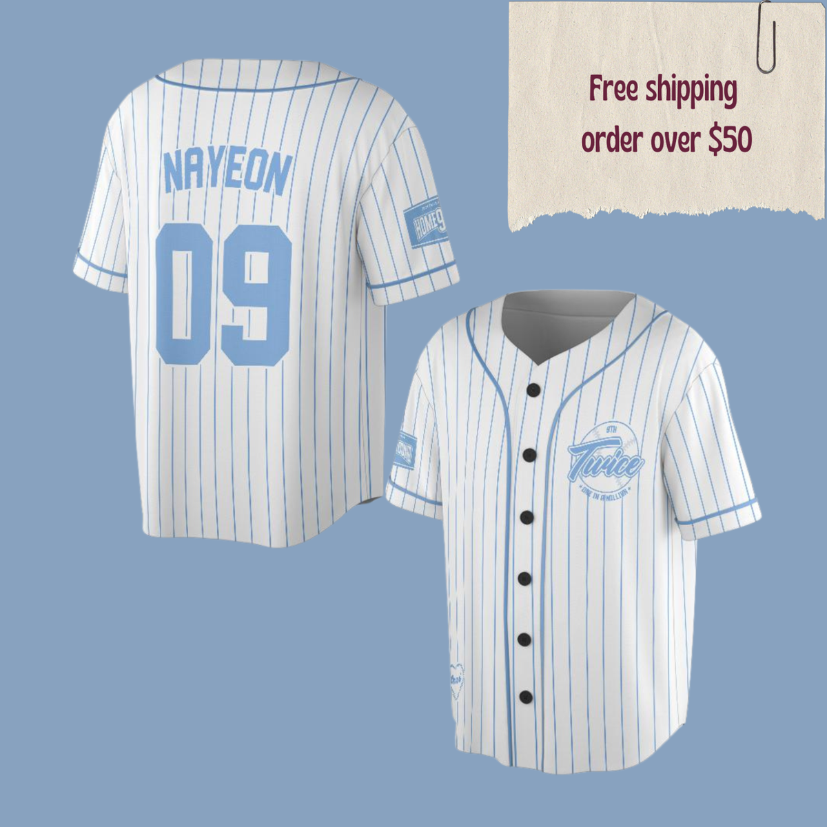 TWICE BASEBALL UNIFORM 9ROUND ミナ TWICE 9TH ANNIVERSARY POP-UP